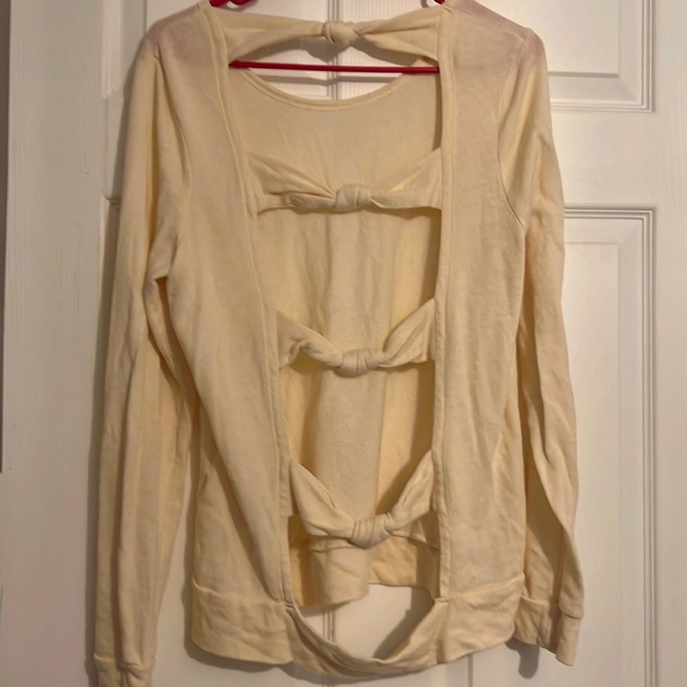 Open back sweater